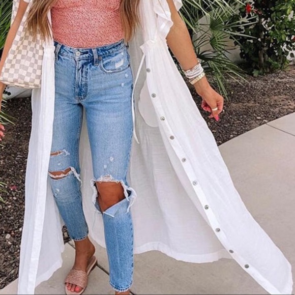 New Backless Boho Maxi Dress Long Gauze Beach Dress - Picture 10 of 13